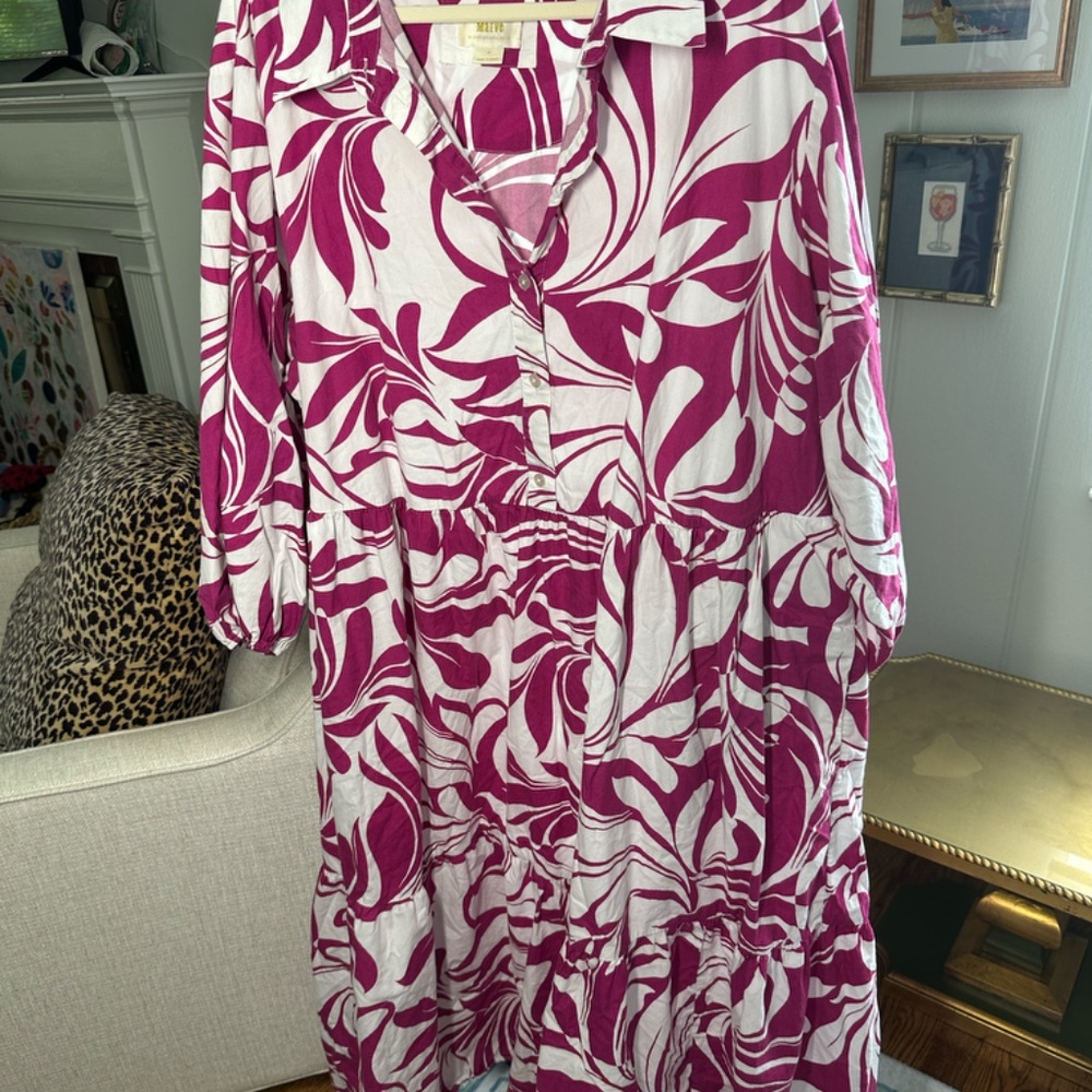 The Bettina Tiered Shirt Dress by Maeve at Anthropologie